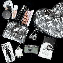 Load image into Gallery viewer, *PREORDER* LE Comic Strip Eric Draven Heart Crossbody Bag &amp; Makeup Pouch
