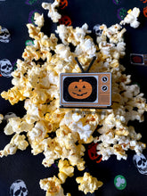 Load image into Gallery viewer, Halloween III Season Of The Witch Pumpkin Tv Enamel Pin