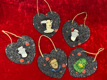 Load image into Gallery viewer, Valloween Monsters Heart Plaques