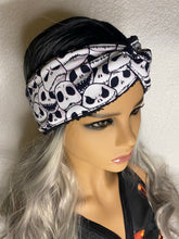 Load image into Gallery viewer, Jack Skellington Ear Warmer Headwrap